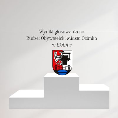 Wyniki głosowania na Budżet Obywatelski Miasta Ozimka w 2024 r.